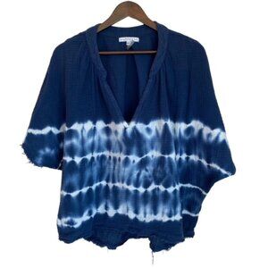 Young Fabulous & Broke Blue and White Blouse